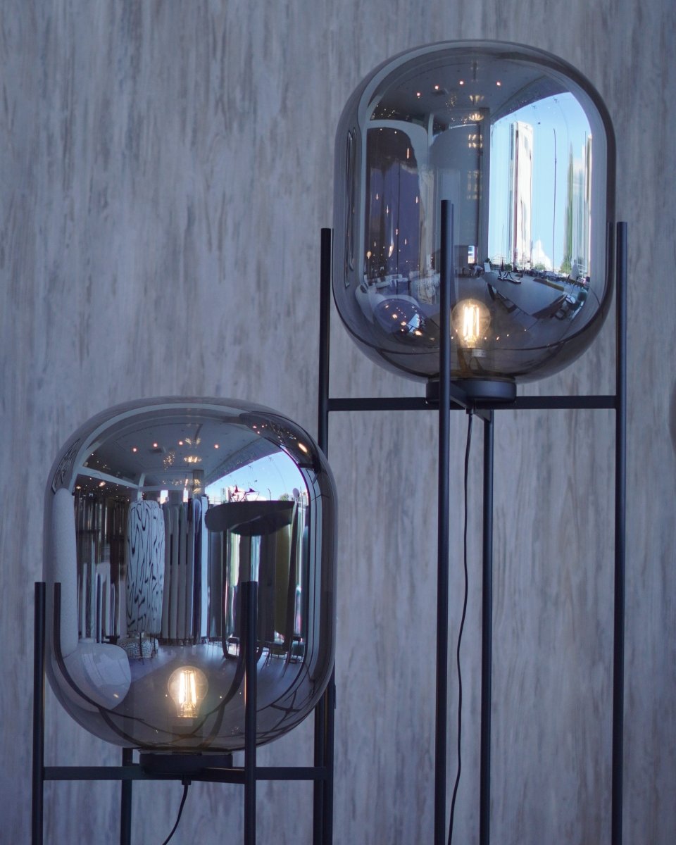 إضاءة أرضية - أسود ورمادي دخاني - Divano Elite