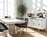 غرفة طعام مع 10 كراسي - بيانكا - Divano