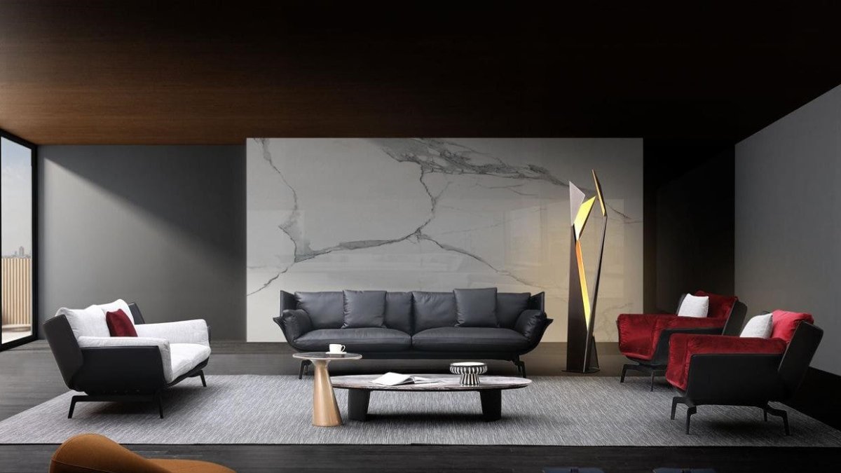 كنب - رافن جلد طبيعي - Divano Elite