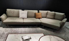 كنب زاوية بالجلد الطبيعي - الفا - Divano Elite