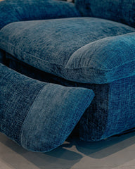 كرسي استرخاء - قابل للضبط - الأزرق - Divano