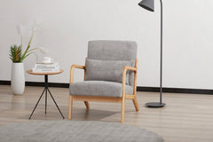 كرسي بذراعين - الرمادي الفاتح - Divano