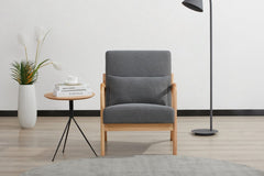 كرسي بذراعين - الرمادي الغامق - Divano