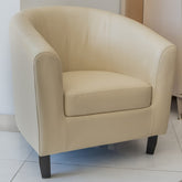 كرسي بذراعين - بيج - Divano