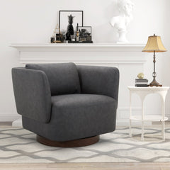 كرسي بذراعين - رمادي غامق - Divano Elite