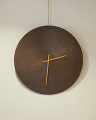 ساعة حائط - أسود وذهبي - Divano