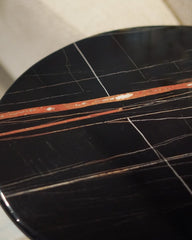 طاولة جانبية - أسود ونحاسي - Divano Elite