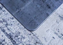 طاولة قهوة زجاجية - قاعدة مستديرة - Divano Elite