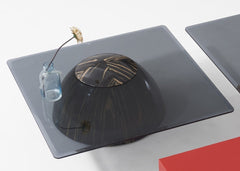 طاولة قهوة زجاجية - قاعدة مستديرة - Divano Elite