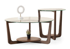 طقم طاولة قهوة - خشبي - Divano Elite