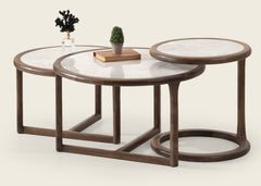 طقم طاولة قهوة - سطح بديل الرخام - Divano
