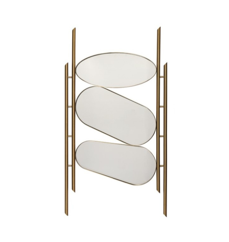 Three Elegant Wall Mirror - Gold