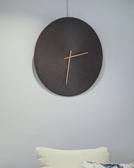 Wall Clock - Black & Gold