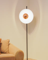 Floor Lamp - Rose Gold & Black