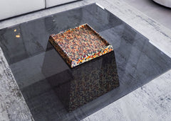 Glass Coffee Table - Square Base