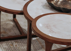 Coffee Table Set - Artificial Marble