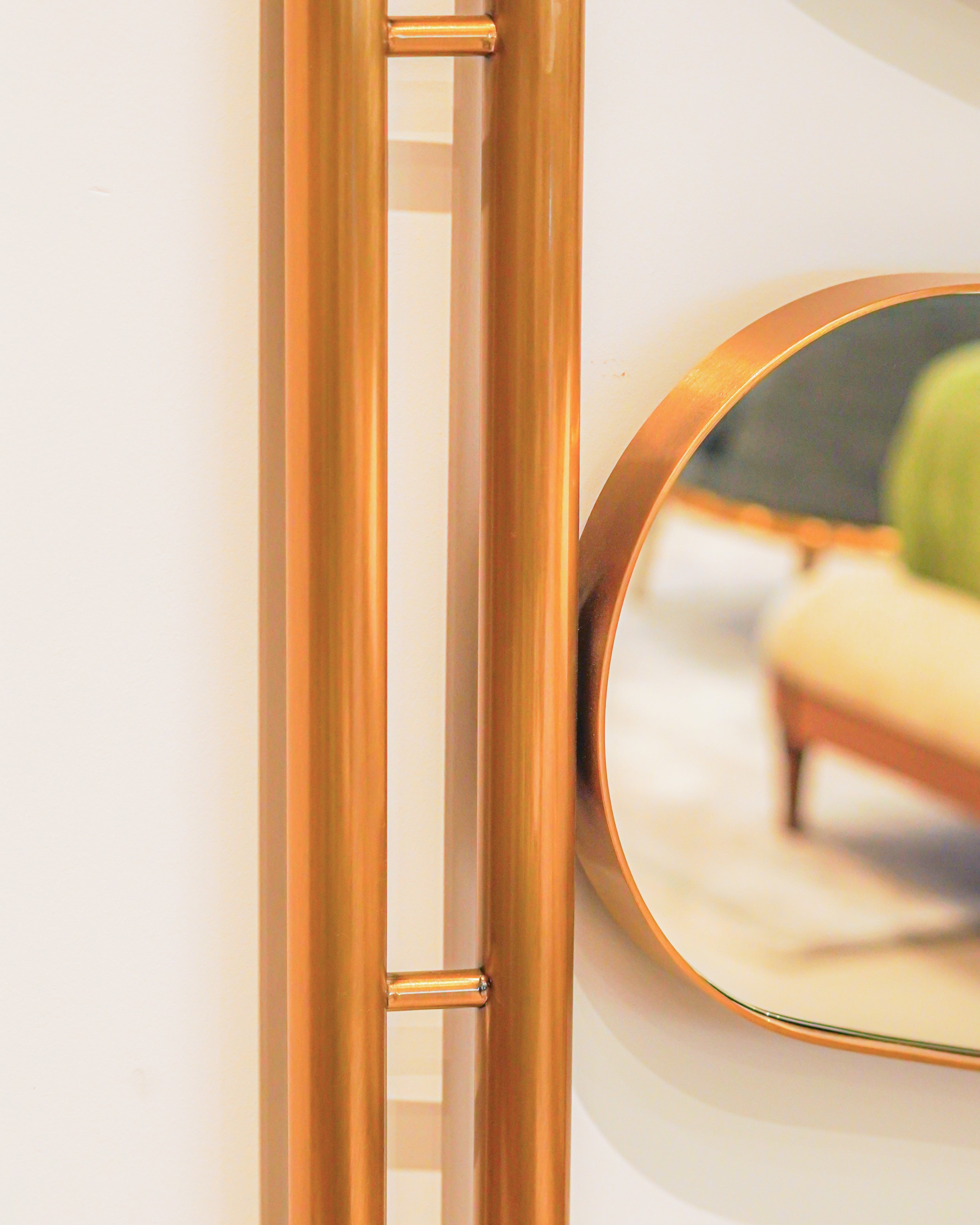Three Elegant Wall Mirror - Gold