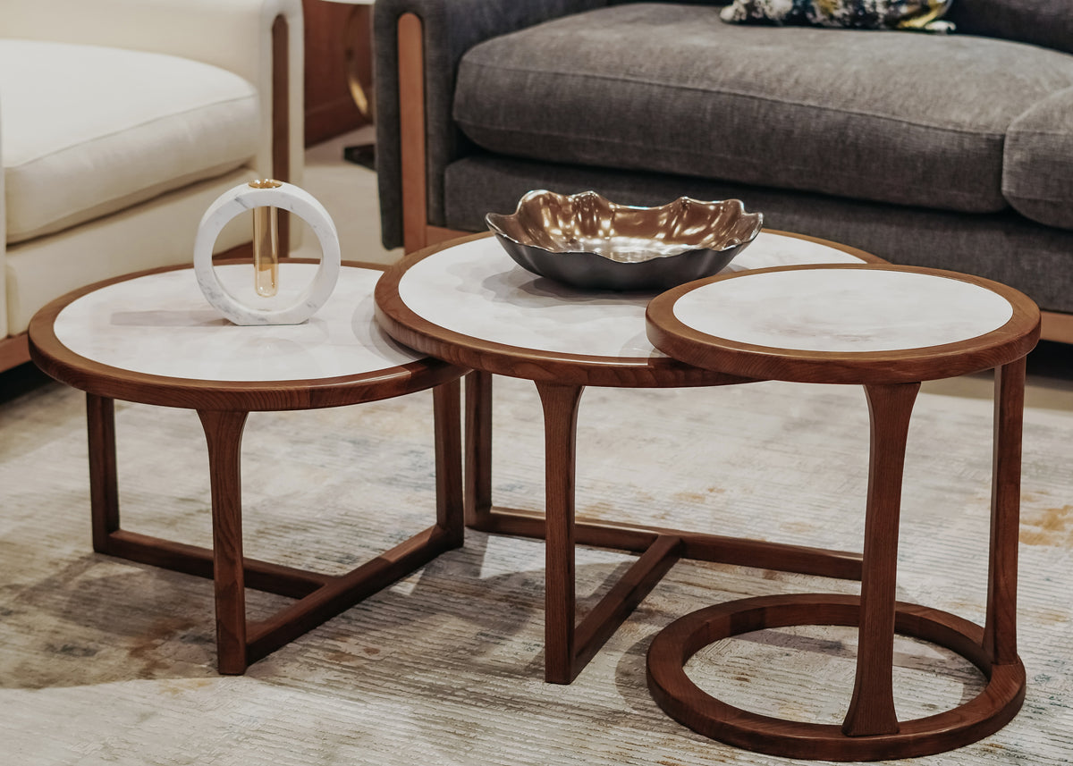 Coffee Table Set - Artificial Marble