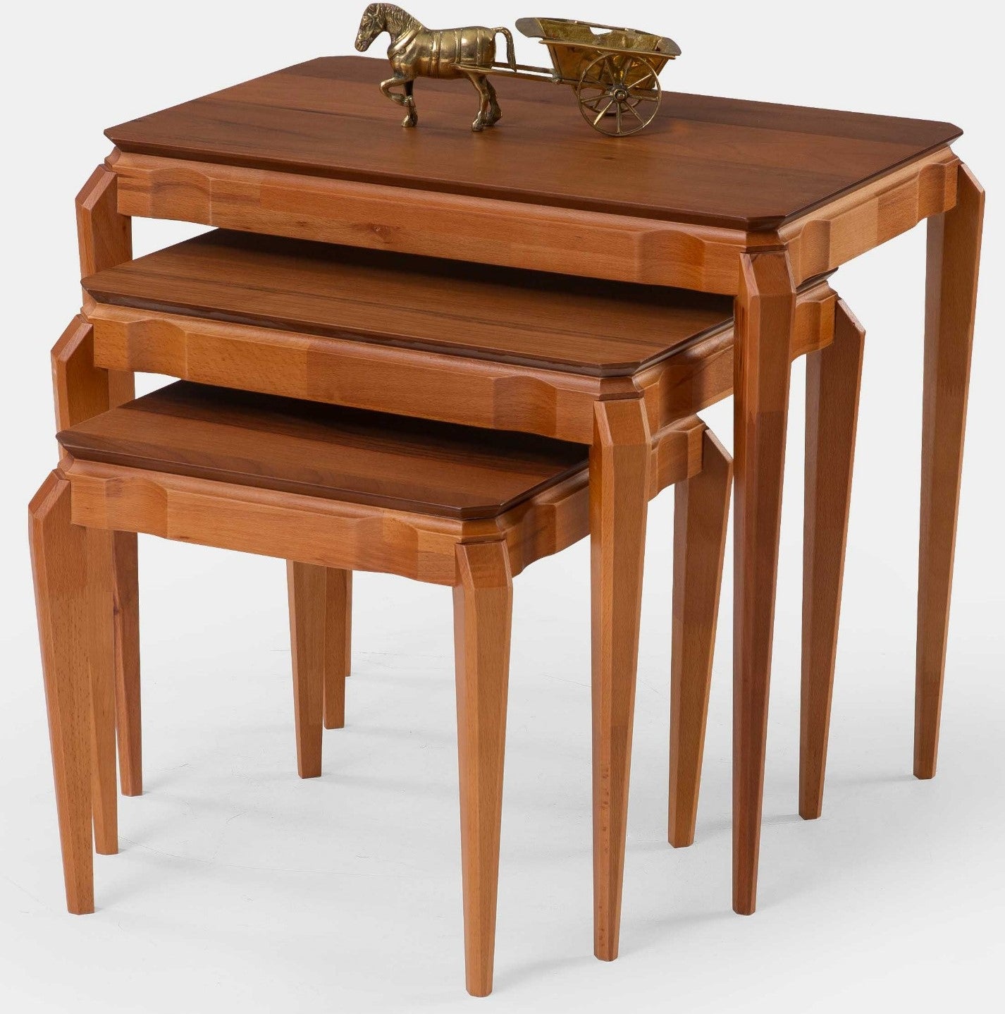 486 WALNUT NEST TABLE SET