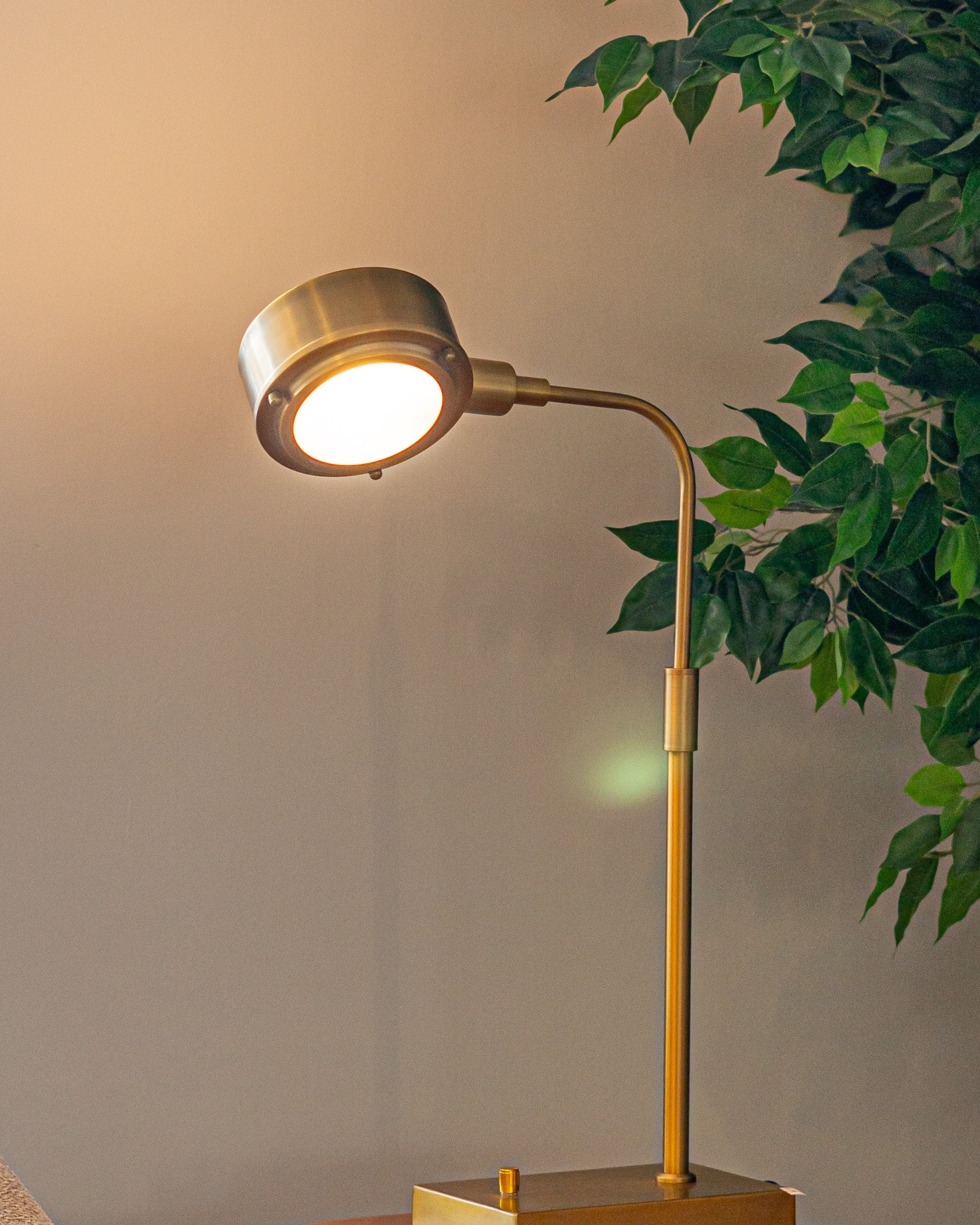 Metal Task Lamp - Antique Brass