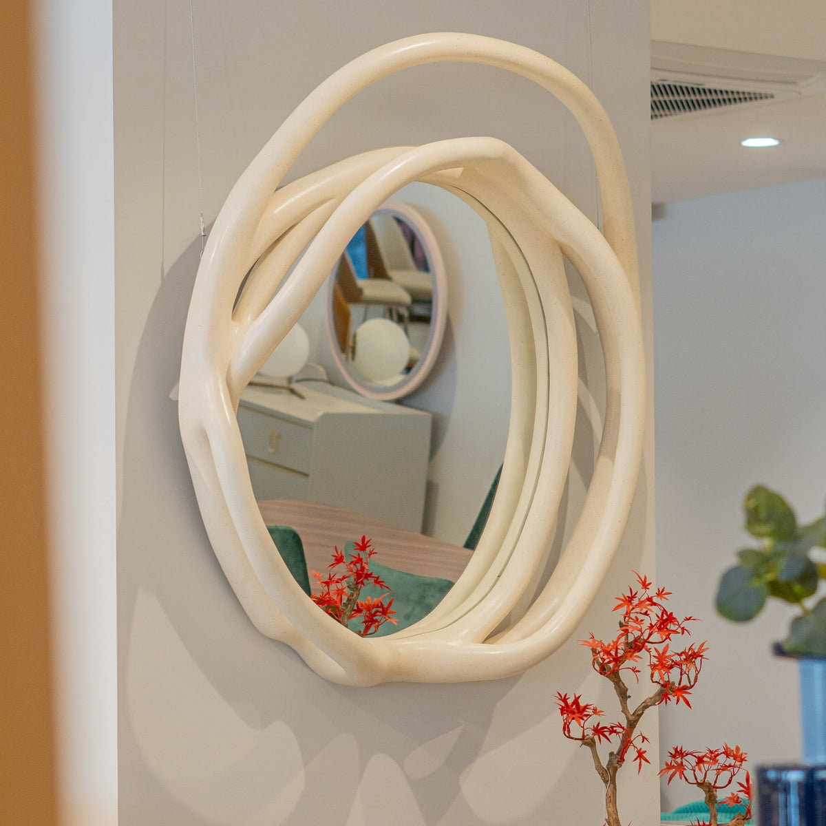 Wall Mirror - White 