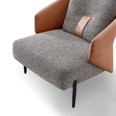 Armchair - Grey & Brown