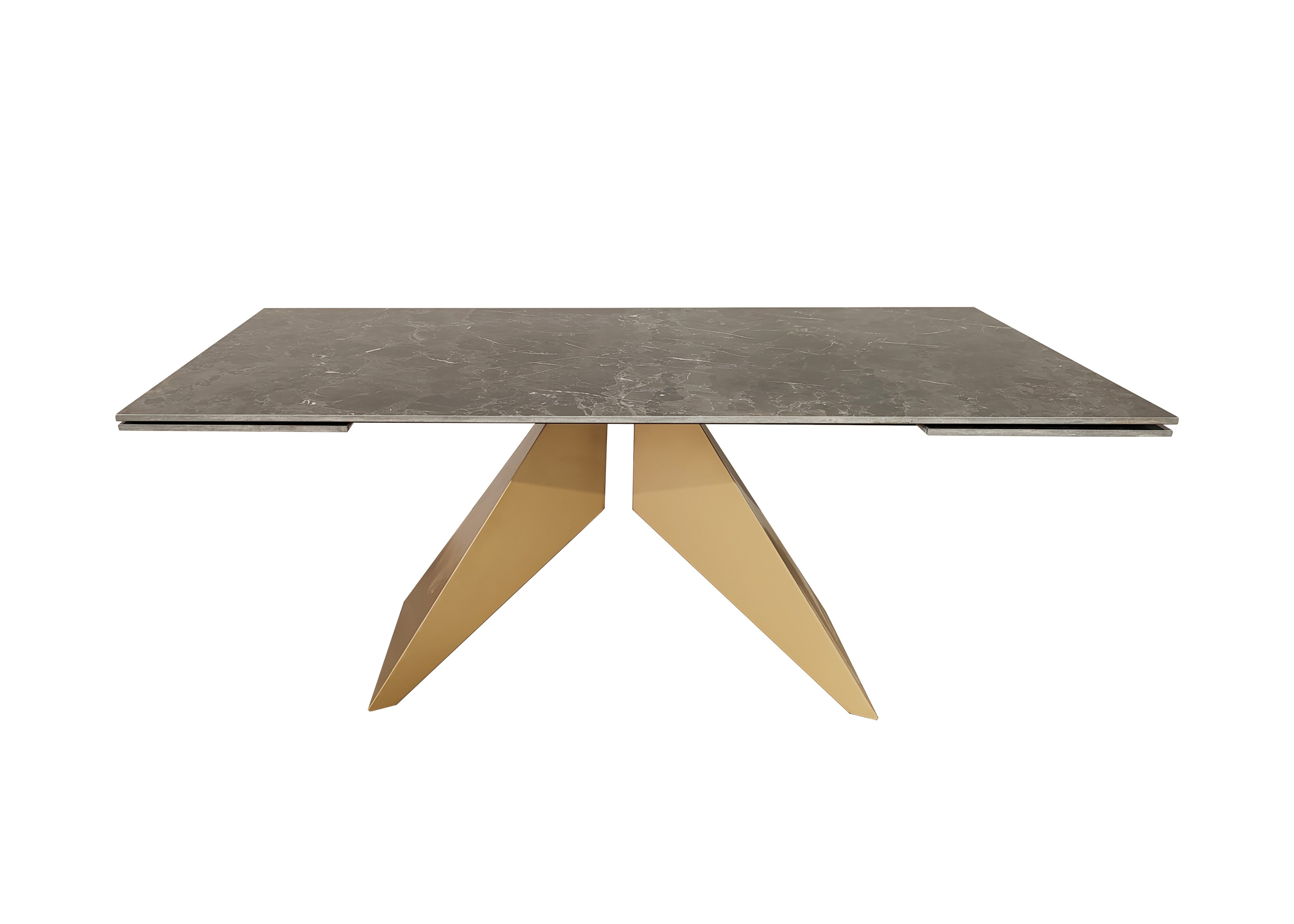 Ceramic Dining Table - Black Grave Extendable