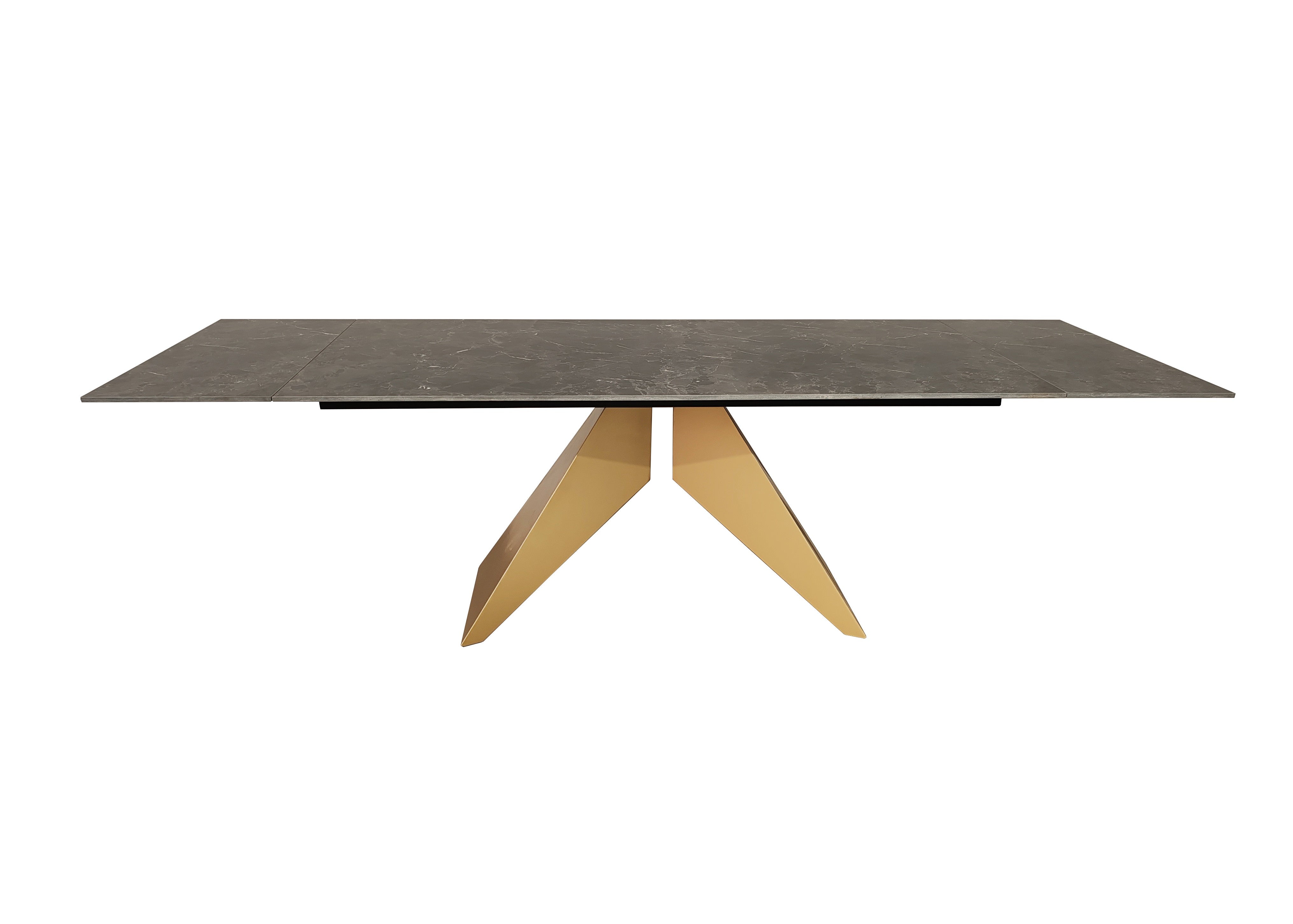 Ceramic Dining Table - Black Grave Extendable
