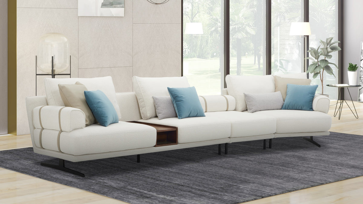 Corner Sofa Set - Cream