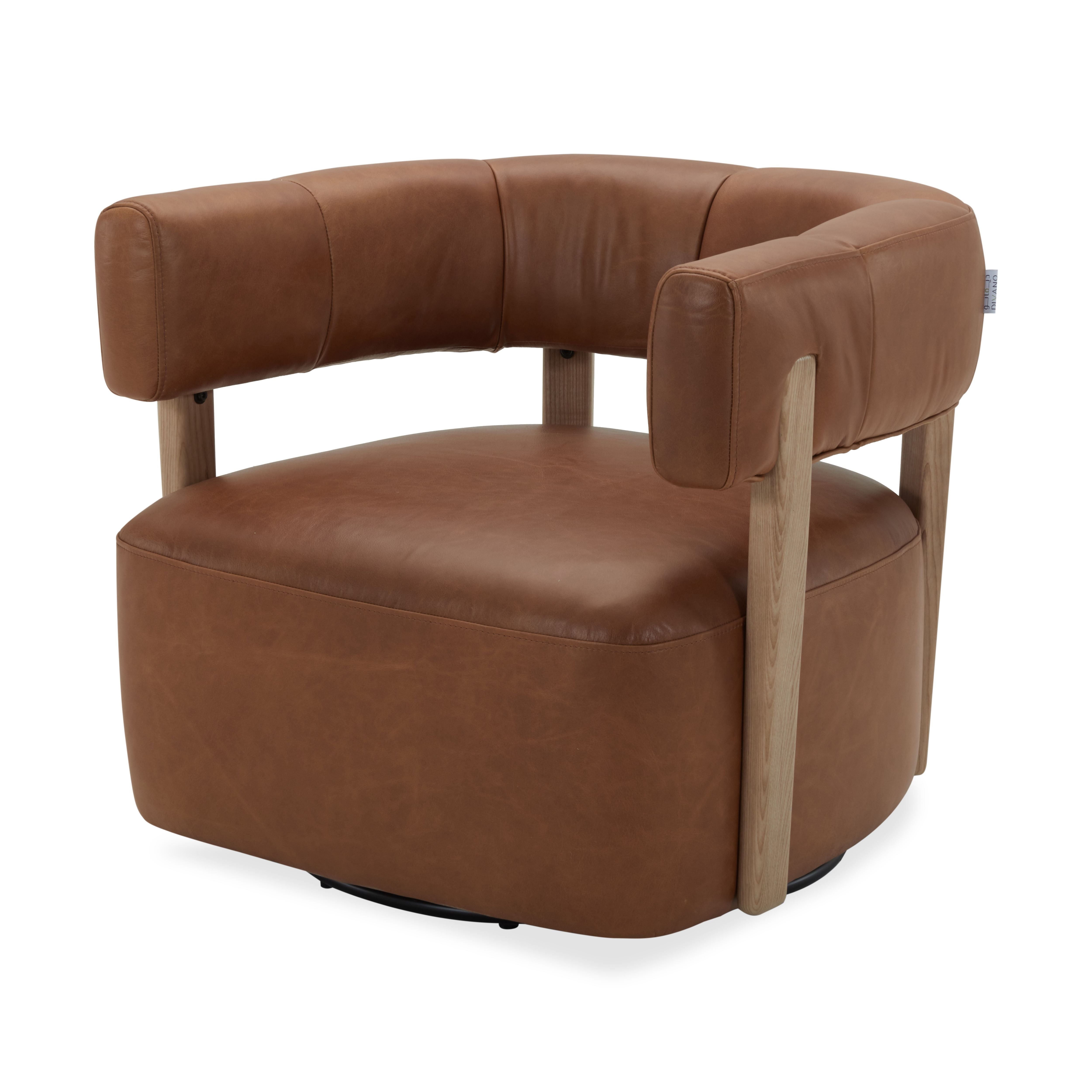 Swivel Chair - Brown