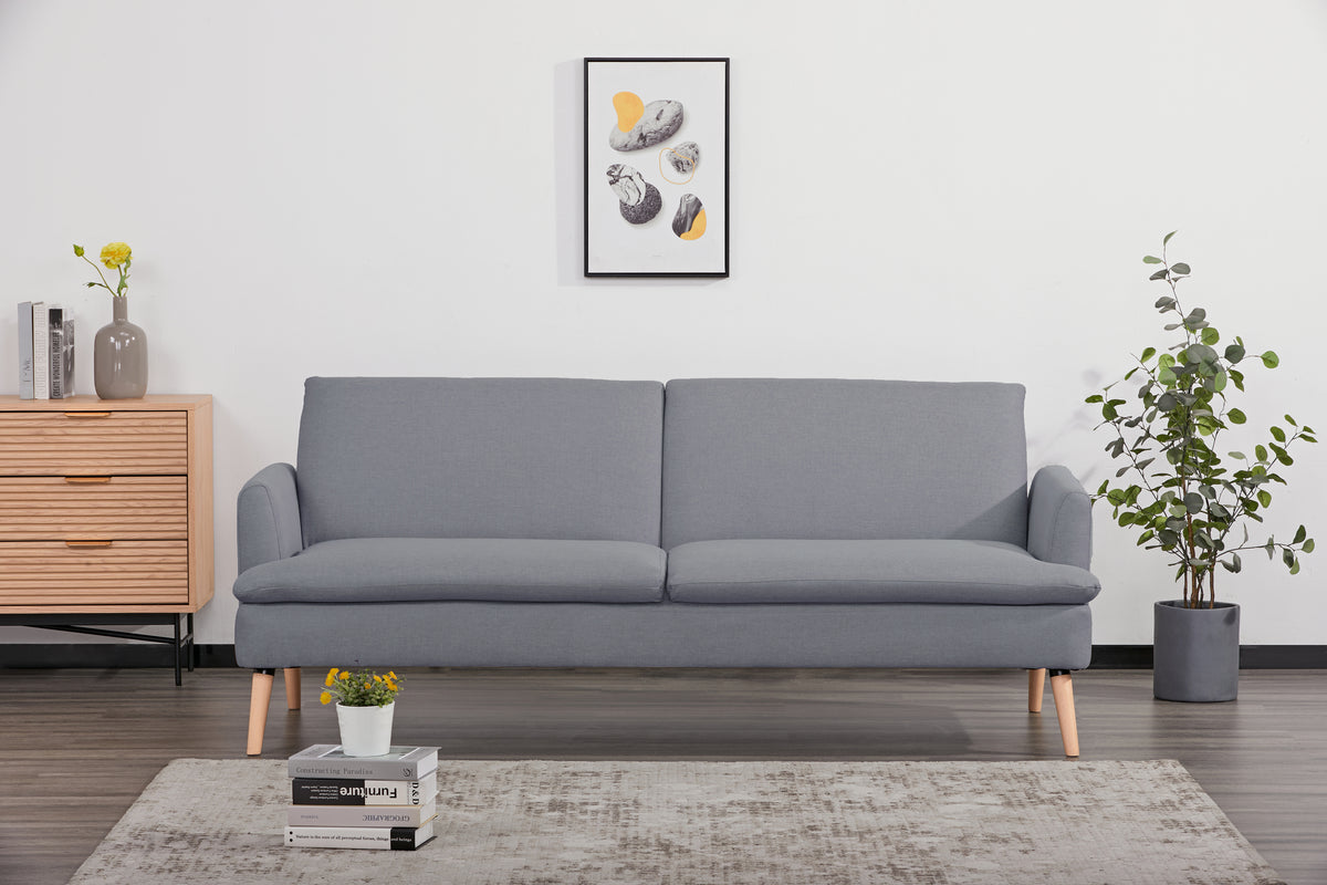 Sofa Bed with Armrests - Grey