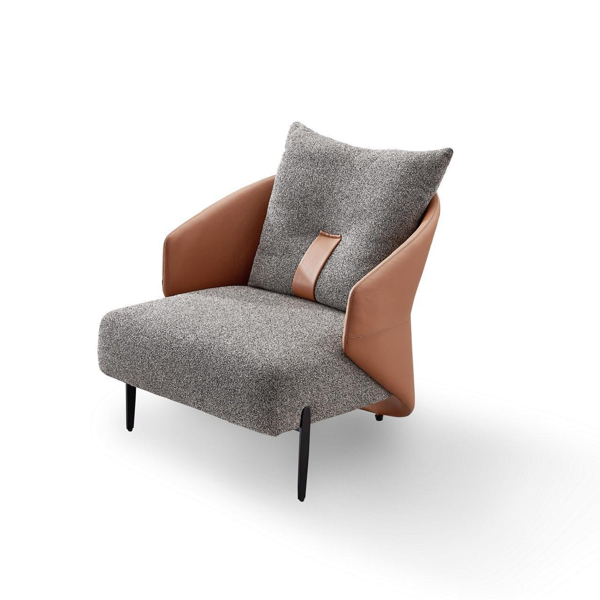 Armchair - Grey & Brown