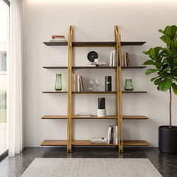 Bookshelf - Natural Leather